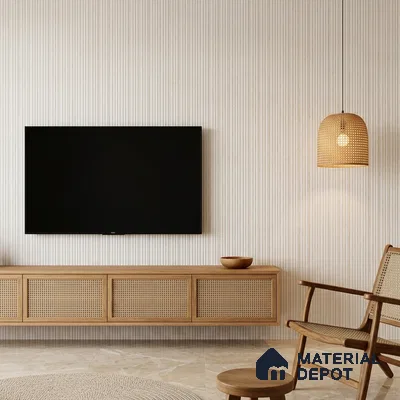 Frosty White Marble Look PN 07386 8 ft x 9.6 inch PVC Panel - 10 mm | Suitable for Living Room, Bedroom & Office | Width is Subjected to 5% Variation