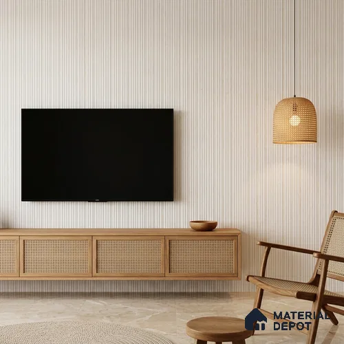 Frosty White Marble Look PN 07386 8 ft x 9.6 inch PVC Panel - 10 mm | Suitable for Living Room, Bedroom & Office | Width is Subjected to 5% Variation