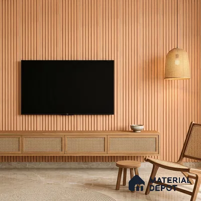 Wooden Look PN 07389 8 ft x 9.6 inch PVC Panel - 10 mm | Suitable for Living Room, Bedroom & Office | Width is Subjected to 5% Variation