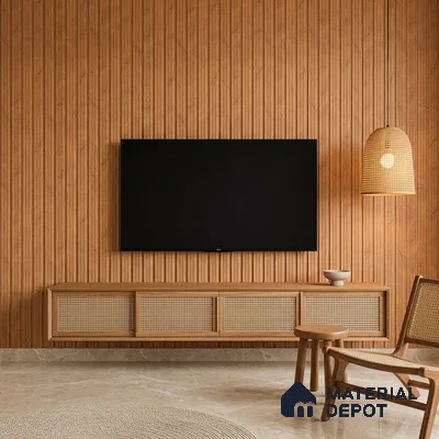 Wooden Look PN 07391 8 ft x 9.6 inch PVC Panel - 10 mm | Suitable for Living Room, Bedroom & Office | Width is Subjected to 5% Variation