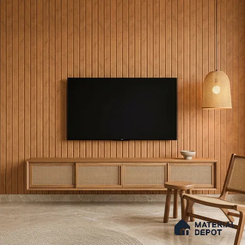 Wooden Look PN 07391 8 ft x 9.6 inch PVC Panel - 10 mm | Suitable for Living Room, Bedroom & Office | Width is Subjected to 5% Variation