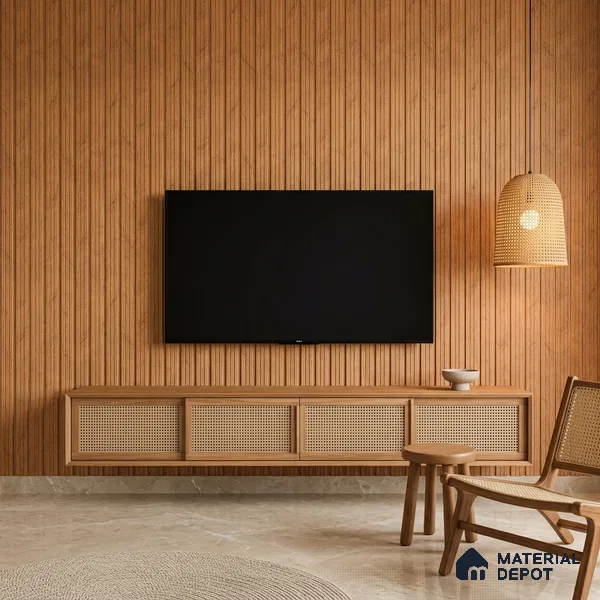 Wooden Look PN 07391 8 ft x 9.6 inch PVC Panel - 10 mm | Suitable for Living Room, Bedroom & Office | Width is Subjected to 5% Variation