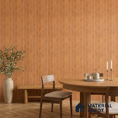 Wooden Look PN 07391 8 ft x 9.6 inch PVC Panel - 10 mm | Suitable for Living Room, Bedroom & Office | Width is Subjected to 5% Variation