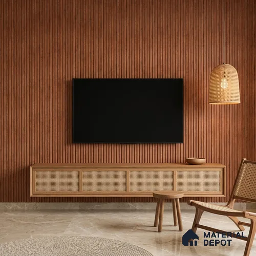 Wooden Look PN 07406 8 ft x 12 inch PVC Panel - 10 mm | Suitable for Living Room, Bedroom & Office | Width is Subjected to 5% Variation