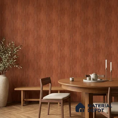Wooden Look PN 07407 8 ft x 12 inch PVC Panel - 10 mm | Suitable for Living Room, Bedroom & Office | Width is Subjected to 5% Variation