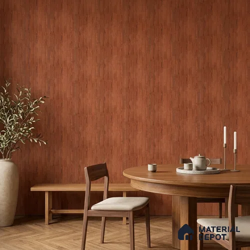 Wooden Look PN 07407 8 ft x 12 inch PVC Panel - 10 mm | Suitable for Living Room, Bedroom & Office | Width is Subjected to 5% Variation