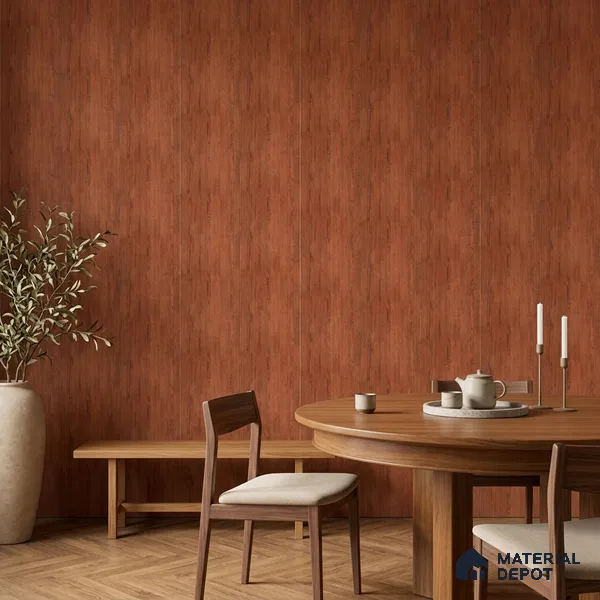Wooden Look PN 07407 8 ft x 12 inch PVC Panel - 10 mm | Suitable for Living Room, Bedroom & Office | Width is Subjected to 5% Variation