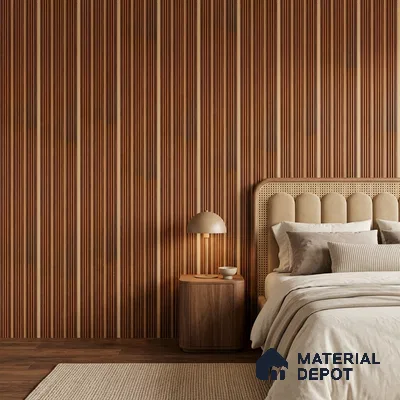 Wooden Look PN 07448 8 ft x 4.8 inch PVC Panel - 10 mm | Suitable for Living Room, Bedroom & Office | Width is Subjected to 5% Variation