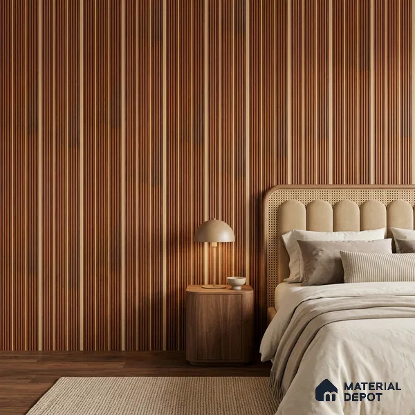 Wooden Look PN 07448 8 ft x 4.8 inch PVC Panel - 10 mm | Suitable for Living Room, Bedroom & Office | Width is Subjected to 5% Variation