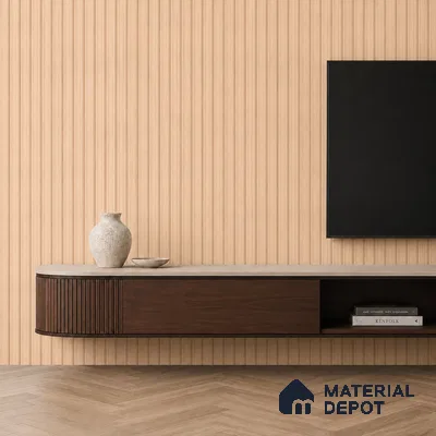Wooden Look PN 07458 8 ft x 4.8 inch PVC Panel - 10 mm | Suitable for Living Room, Bedroom & Office | Width is Subjected to 5% Variation