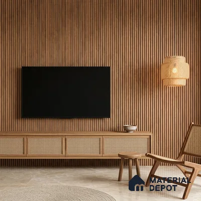Wooden Look PN 07497 8 ft x 6 inch PVC Panel - 10 mm | Suitable for Living Room, Bedroom & Office | Width is Subjected to 5% Variation