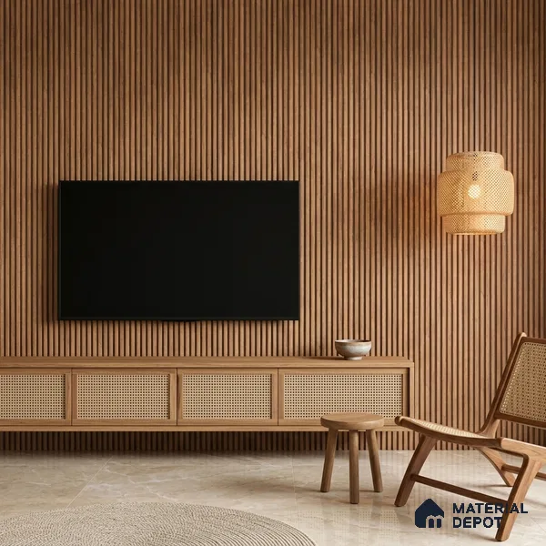 Wooden Look PN 07497 8 ft x 6 inch PVC Panel - 10 mm | Suitable for Living Room, Bedroom & Office | Width is Subjected to 5% Variation