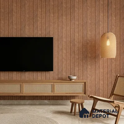 Wooden Look PN 07502 8 ft x 6 inch PVC Panel - 10 mm | Suitable for Living Room, Bedroom & Office | Width is Subjected to 5% Variation