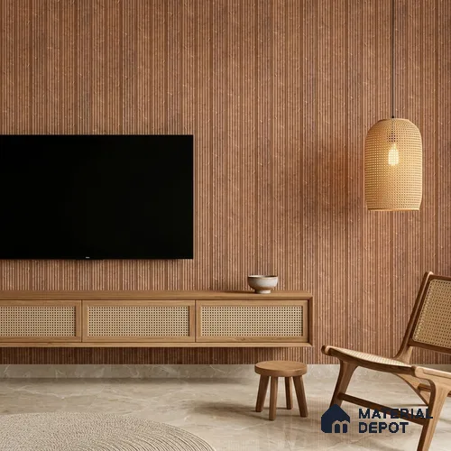 Wooden Look PN 07502 8 ft x 6 inch PVC Panel - 10 mm | Suitable for Living Room, Bedroom & Office | Width is Subjected to 5% Variation