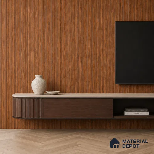 Wooden Look PN 07504 8 ft x 6 inch PVC Panel - 10 mm | Suitable for Living Room, Bedroom & Office | Width is Subjected to 5% Variation