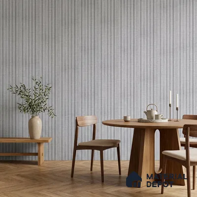 Cement Grey Fabric Look PN 07598 9.5 ft x 4.9 inch Charcoal Panel - 12 mm | Suitable for Feature Wall, TV Unit & Living Room | Width is Subjected to 5% Variation