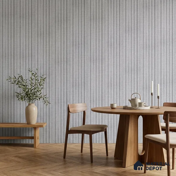 Cement Grey Fabric Look PN 07598 9.5 ft x 4.9 inch Charcoal Panel - 12 mm | Suitable for Feature Wall, TV Unit & Living Room | Width is Subjected to 5% Variation