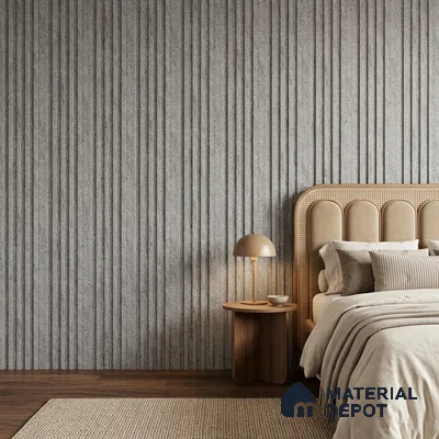 Mist Grey Stone Look PN 07609 9.5 ft x 4.9 inch Charcoal Panel - 12 mm | Suitable for Feature Wall, TV Unit & Living Room | Width is Subjected to 5% Variation