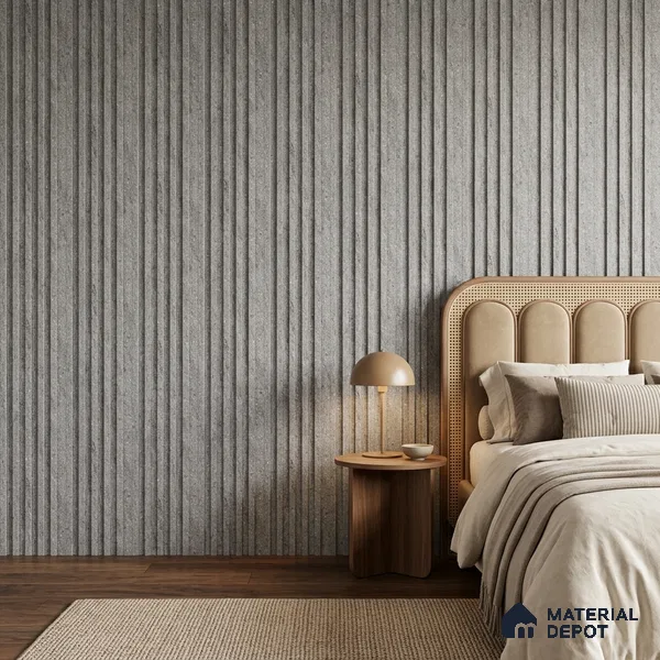 Mist Grey Stone Look PN 07609 9.5 ft x 4.9 inch Charcoal Panel - 12 mm | Suitable for Feature Wall, TV Unit & Living Room | Width is Subjected to 5% Variation