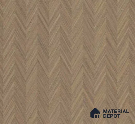Wooden look LM 26587 Chevron Teak Natural 8 ft x 4 ft Texture Finish Decorative Laminate - 1 mm | Suitable for Bedroom, TV Unit, Wardrobe, Kitchen Cabinet