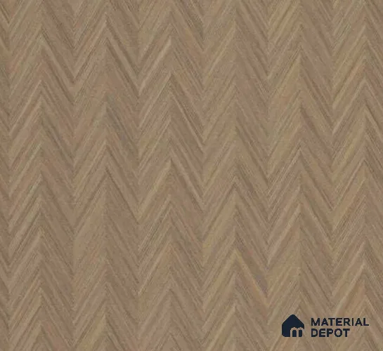Wooden look LM 26587 Chevron Teak Natural 8 ft x 4 ft Texture Finish Decorative Laminate - 1 mm | Suitable for Bedroom, TV Unit, Wardrobe, Kitchen Cabinet