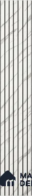 White Marble Louver PN 00391 10 ft x 12 inch PVC Panel - 10 mm | Suitable for Feature Wall, TV Unit & Living Room | Width is Subjected to 5% Variation