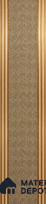 Brown Patterned Louver PN 01651 8 ft x 12 inch Charcoal Panel - 6 mm | Suitable for Feature Wall, TV Unit & Living Room | Width is Subjected to 5% Variation
