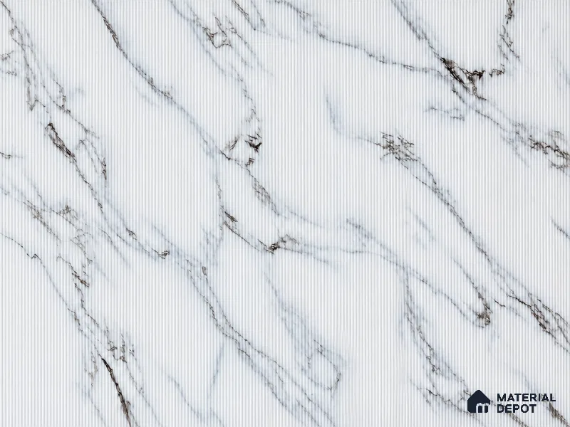White Marble Look Charcoal Decorative Wall Panel PN 03821 8 ft x 2 ft - 4 mm | Suitable for Feature Wall, TV Unit & Living Room | Width is Subjected to 5% Variation