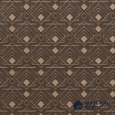 Brown Patterned Look Charcoal Decorative Wall Panel PN 03824 8 ft x 2 ft - 4 mm | Suitable for Feature Wall, TV Unit & Living Room | Width is Subjected to 5% Variation