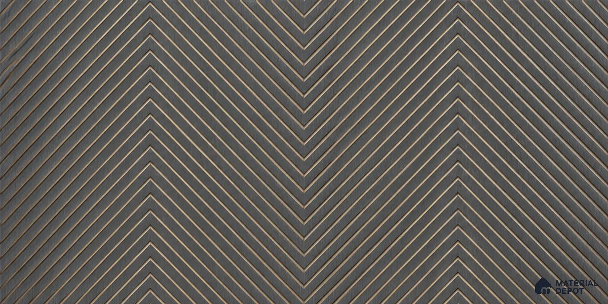 Grey Patterned Look Charcoal Decorative Wall Panel PN 03829 8 ft x 2 ft - 4 mm | Suitable for Feature Wall, TV Unit & Living Room | Width is Subjected to 5% Variation