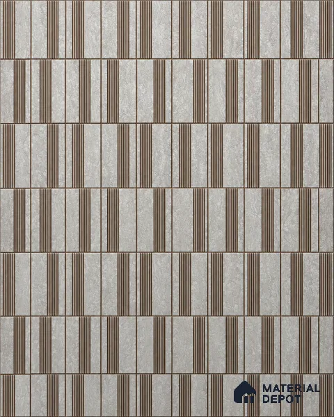 Grey Luxury Look Charcoal Decorative Wall Panel PN 05568 8 ft x 2 ft - 4 mm | Suitable for Feature Wall, TV Unit & Living Room | Width is Subjected to 5% Variation
