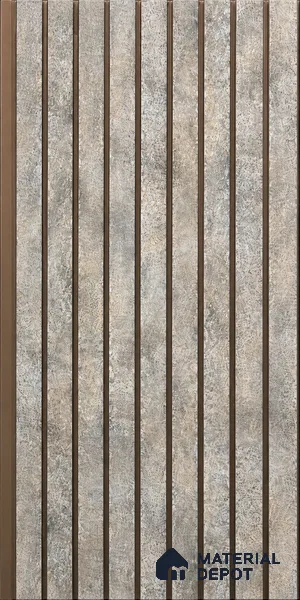 PN 05637 Charcoal Decorative Wall Panel - 8 ft x 1 ft - 7 mm | Width is Subjected to 5% Variation