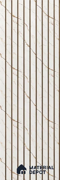 PN 05639 Charcoal Decorative Wall Panel - 8 ft x 1 ft - 7 mm | Width is Subjected to 5% Variation