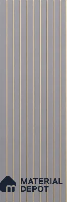 Grey Plain Colour Look Charcoal Decorative Wall Panel PN 05640 8 ft x 1 ft - 7 mm | Suitable for Feature Wall, TV Unit & Living Room | Width is Subjected to 5% Variation