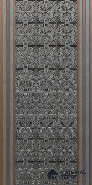 Grey Patterned Look Charcoal Decorative Wall Panel PN 05646 8 ft x 1 ft - 7 mm | Suitable for Feature Wall, TV Unit & Living Room | Width is Subjected to 5% Variation