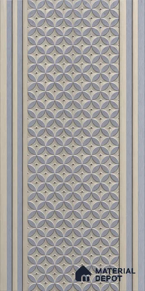 Grey Patterned Look Charcoal Decorative Wall Panel PN 05647 8 ft x 1 ft - 7 mm | Suitable for Feature Wall, TV Unit & Living Room | Width is Subjected to 5% Variation