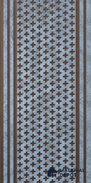 Grey Patterned Look Charcoal Decorative Wall Panel PN 05648 8 ft x 1 ft - 7 mm | Suitable for Feature Wall, TV Unit & Living Room | Width is Subjected to 5% Variation