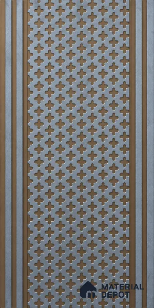 Multi Colour Patterned Look Charcoal Decorative Wall Panel PN 05649 8 ft x 1 ft - 7 mm | Suitable for Feature Wall, TV Unit & Living Room | Width is Subjected to 5% Variation