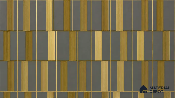 Gold Luxury Look Charcoal Decorative Wall Panel PN 05657 8 ft x 2 ft - 4 mm | Suitable for Feature Wall, TV Unit & Living Room | Width is Subjected to 5% Variation