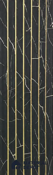 Black Marble Look PN 05788 9.5 ft x 7.8 inch Charcoal Panel - 12 mm | Suitable for Feature Wall, TV Unit & Living Room | Width is Subjected to 5% Variation