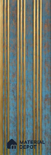 Brown Stone Louver PN 06000 8 ft x 12 inch Charcoal Panel - 7 mm | Suitable for Feature Wall, TV Unit & Living Room | Width is Subjected to 5% Variation