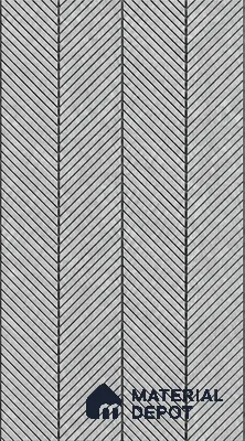 Grey Patterned Louver PN 06017 8 ft x 12 inch Charcoal Panel - 7 mm | Suitable for Feature Wall, TV Unit & Living Room | Width is Subjected to 5% Variation