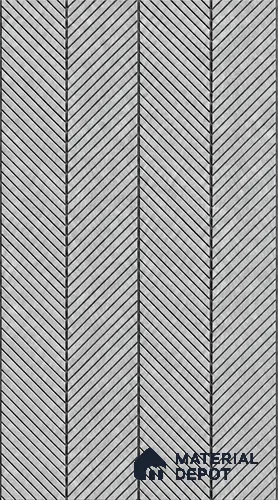 Grey Patterned Louver PN 06017 8 ft x 12 inch Charcoal Panel - 7 mm | Suitable for Feature Wall, TV Unit & Living Room | Width is Subjected to 5% Variation