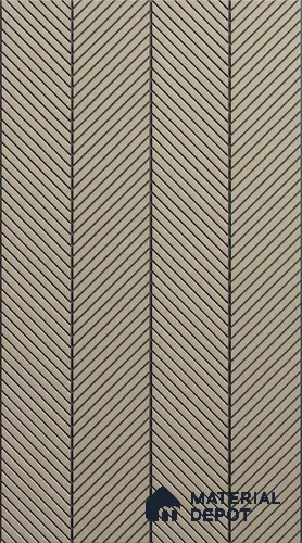 Brown Plain Colour Louver PN 06019 8 ft x 12 inch Charcoal Panel - 7 mm | Suitable for Feature Wall, TV Unit & Living Room | Width is Subjected to 5% Variation