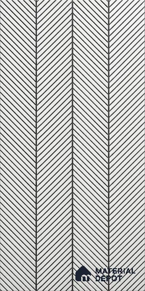 Grey Plain Colour Louver PN 06020 8 ft x 12 inch Charcoal Panel - 7 mm | Suitable for Feature Wall, TV Unit & Living Room | Width is Subjected to 5% Variation