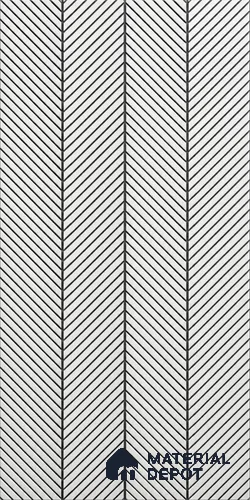 Grey Plain Colour Louver PN 06020 8 ft x 12 inch Charcoal Panel - 7 mm | Suitable for Feature Wall, TV Unit & Living Room | Width is Subjected to 5% Variation