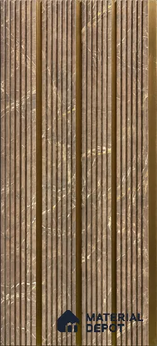 Wooden Look PN 06167 9.5 ft x 7.8 inch Charcoal Panel - 12 mm | Suitable for Feature Wall, TV Unit & Living Room | Width is Subjected to 5% Variation