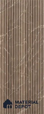 Brown Marble Look PN 06173 9.5 ft x 7.8 inch Charcoal Panel - 12 mm | Suitable for Feature Wall, TV Unit & Living Room | Width is Subjected to 5% Variation