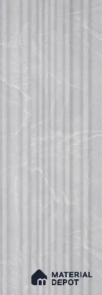 Light Grey Marble Look PN 00522 9.5 ft x 4.8 inch Charcoal Panel - 12 mm | Suitable for Feature Wall, TV Unit & Living Room | Width is Subjected to 5% Variation