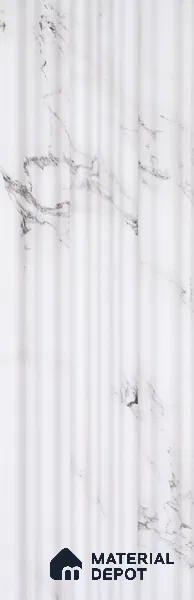 Dove Grey Marble Look PN 00524 9.5 ft x 4.8 inch Charcoal Panel - 12 mm | Suitable for Feature Wall, TV Unit & Living Room | Width is Subjected to 5% Variation